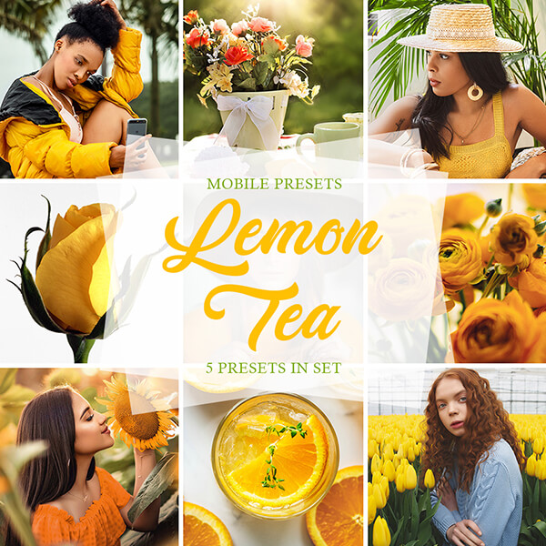 banner mobile presets lemon tea