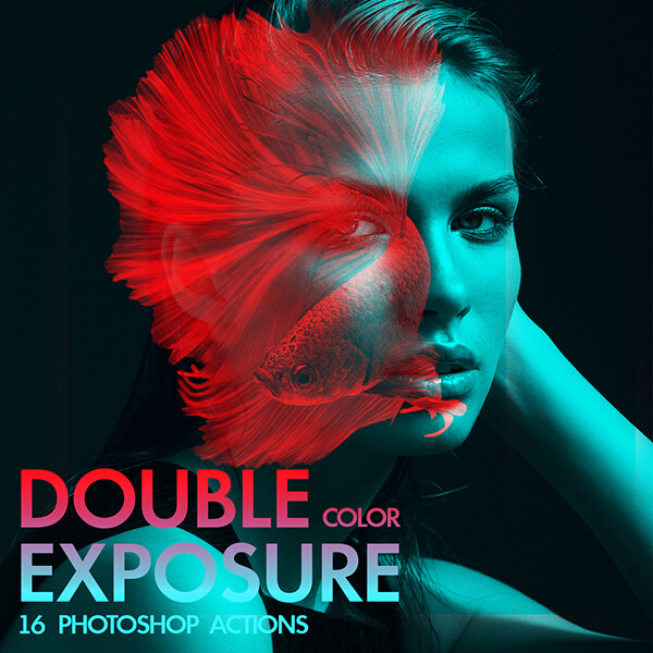 banner ps actions color double explosure