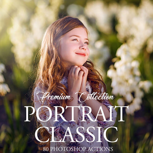 banner ps actions classic portrait