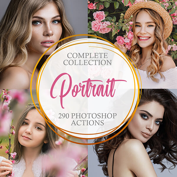 banner ps actions portrait complete collection