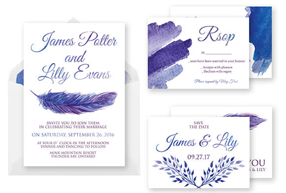 free photoshop card templates wedding invitations