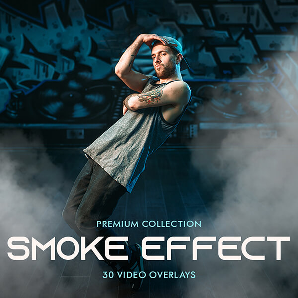 banner video overlays smoke effect