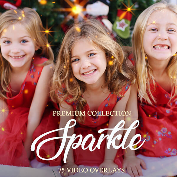 banner video overlays sparkle effect