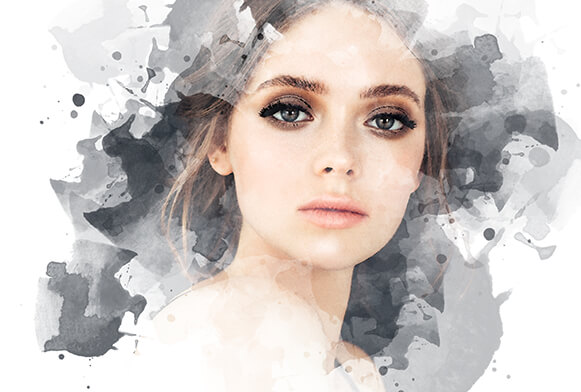 download watercolor effect free photoshop actions