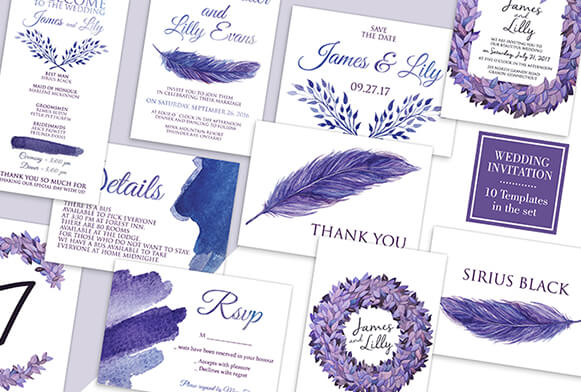 free wedding invite templates