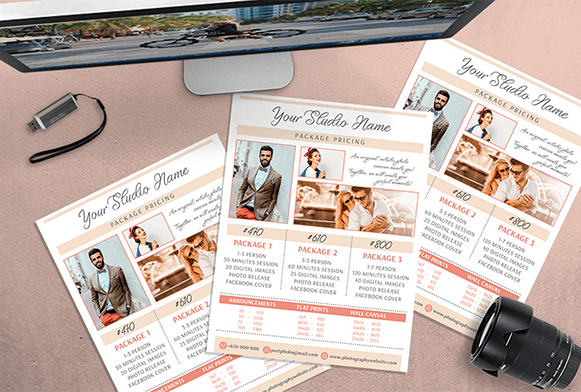 free photography marketing template
